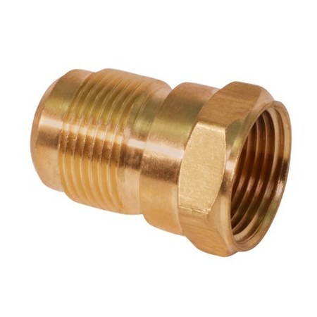 EVERFLOW 1/2" Flare x FIP Adapter Pipe Fitting; Brass F46-12
